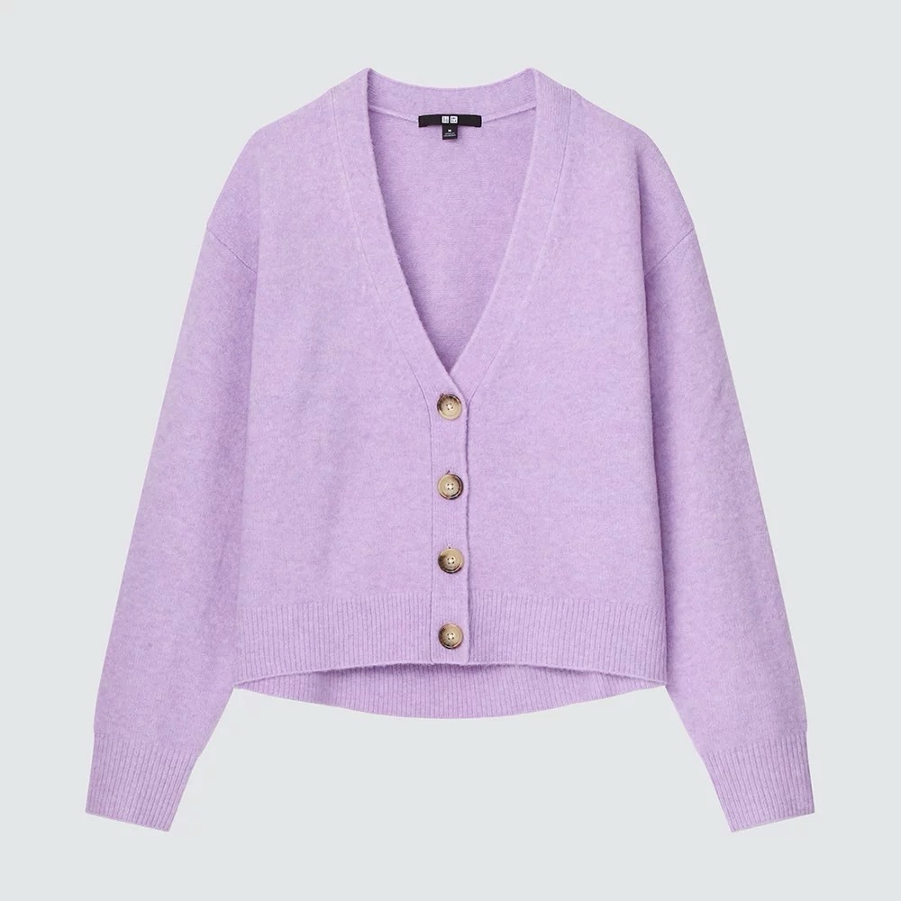 Uniqlo Lilac Women's Cardigan